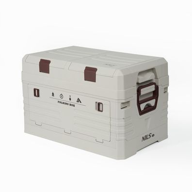 Faltbox NILS CAMP NCB4003 mit Deckel 40 l Campingkiste klappbar beige