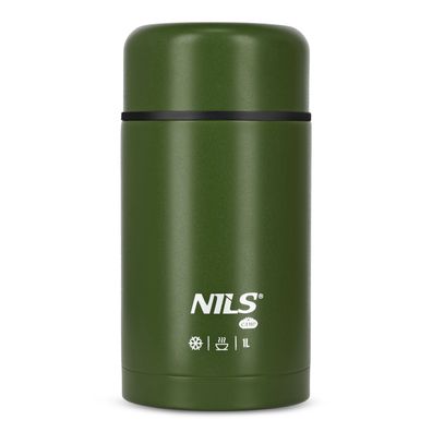 Thermobehälter NILS CAMP NC3802 1000 ml Edelstahl doppelwandig grün