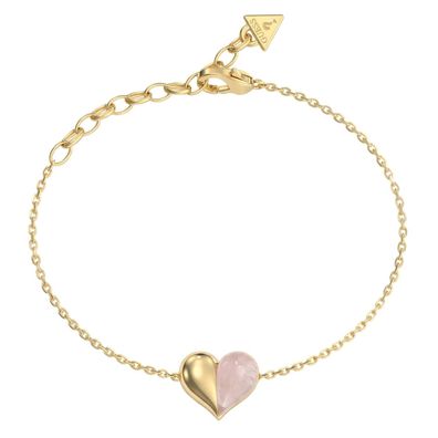 Guess Schmuck Damen-Armband Herz True Colors Goldfarben S JUBB06418JWYGRSS