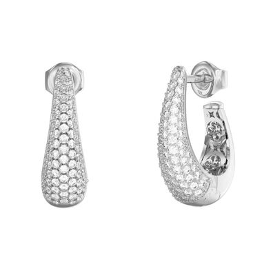 Guess Schmuck Damen-Ohrringe Creolen Pear Shape JUBE06429JWRHT/U
