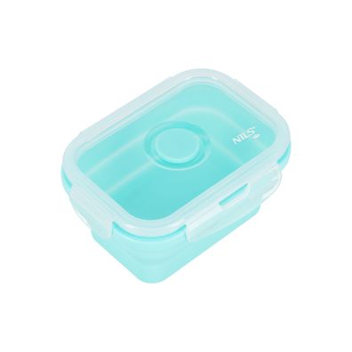 Lunchbox NILS CAMP NC4105 faltbar 355 ml Silikon mintgrün BPA-frei
