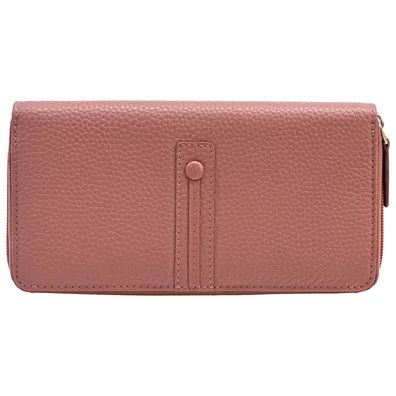 Florence Leder Geldbörse Damen Portemonnaie rosa antik 10x19x2,5cm OPF105A3