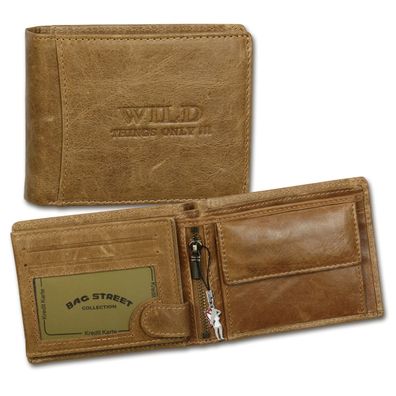 Portemonnaie cognac braun Wild Things Only Leder OPJ114C