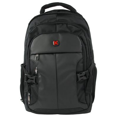 Travel N Meet Freizeitrucksack, Rucksack gepolstert schwarz Herren ORD4211S