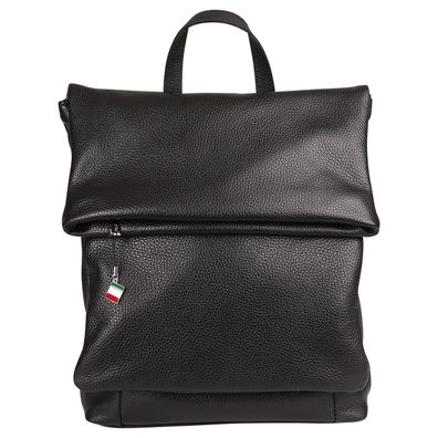 Florence Rucksack Damen Echtleder Cityrucksack schwarz ORF102S1