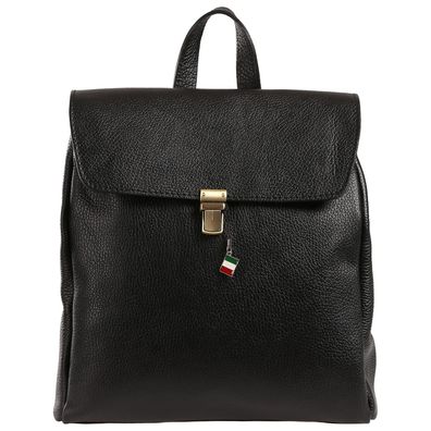 Florence Rucksack Damen Echtleder Cityrucksack schwarz ORF104S1
