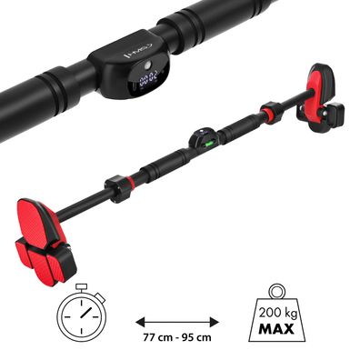 Klimmzugstange HMS DD500 Türrahmen 77-95 cm, bis 200 kg, mit Wiederholungszähler