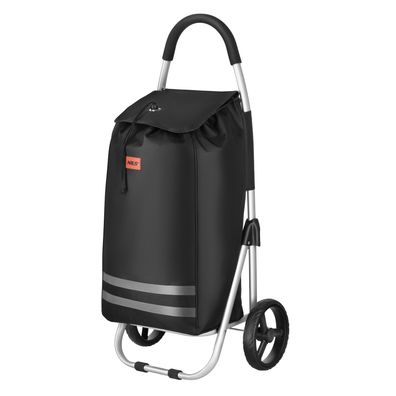 Einkaufstrolley NILS Camp NC4304 faltbar 45 L Thermofach Aluminium schwarz