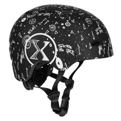Skaterhelm NILS Extreme MT311 schwarz Gr. XS 48-52 cm In-Mold 10 Belüftungsöffnungen