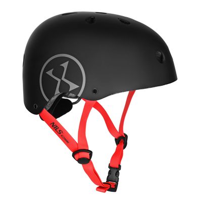 Skaterhelm NILS Extreme MTW001-2 Gr. S 52-56 cm schwarz mit Verstellrad