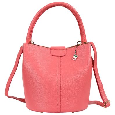 Florence Damen Umhängetasche Leder Tasche korallenrot OTF169A5