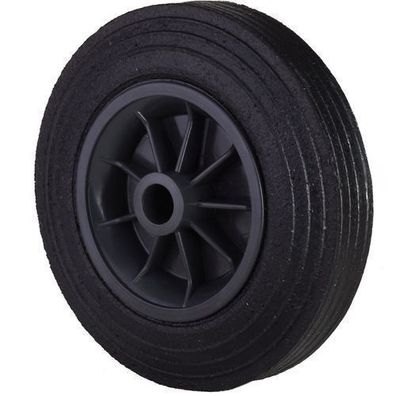 Rad für einen Gummiabfallbehälter, Durchgangsrad, Durchmesser 200 mm