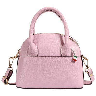Florence Damen Handtasche Bowlingtasche Echtleder rosa OTF814A