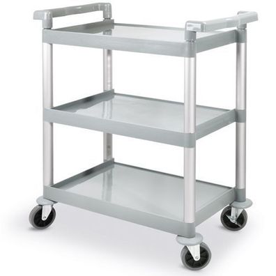 Servierwagen aus Kunststoff mit 3 Ablagen, bis 150 kg - Hendi 810200