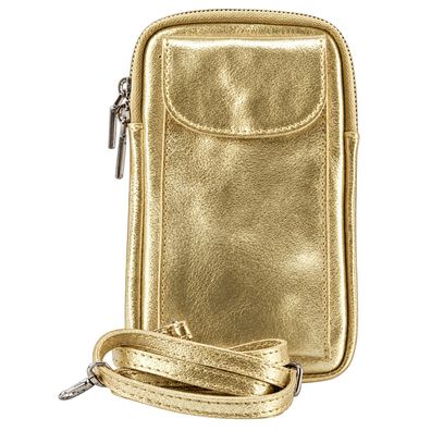 Florence Leder Tasche Damen Umhängetasche Handtasche gold 12x25x20cm OTF827Z