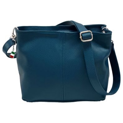 Florence Echtleder Tasche Damen petrolblau OTF829M