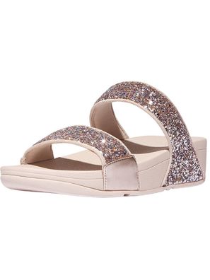 FitFlop Damen Sandalen Lulu Multi-Tonal Glitter Slides JE5