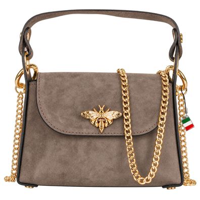 Florence Biene Damen Handtasche Wildleder grau OTF844K3