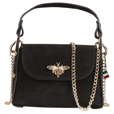 Florence Leder Tasche Damen Umhängetasche schwarz 19x65x14cm inklusive OTF844S1
