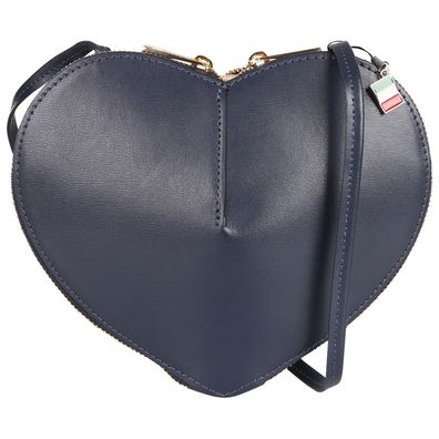 Florence Leder Tasche Damen Umhängetasche dunkelblau 22x6x16cm OTF846B6