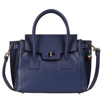 Florence Leder Tasche Damen Handtasche jeansblau 30x8x22cm inklusive OTF848B4