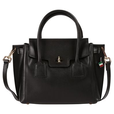 Florence Leder Tasche Damen Handtasche schwarz 30x8x22cm inklusive OTF848S1