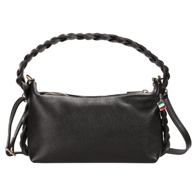 Florence Leder Tasche Damen Umhängetasche schwarz 25x9x14cm inklusive OTF849S1