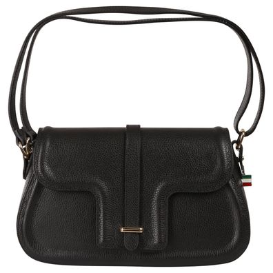 Florence Leder Tasche Damen Schultertasche schwarz 33x10x20cm inklusive OTF850S1