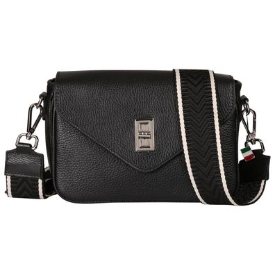 Florence Leder Tasche Damen Umhängetasche schwarz 22x5x15cm inklusive OTF851S1