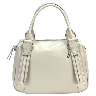 Florence Leder Tasche Damen Umhängetasche beige 35x12x27cm inklusive OTF855I2