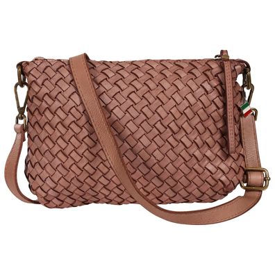 Florence Leder Tasche Damen Umhängetasche altrosa 27x3x20cm inklusive OTF859A5