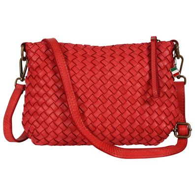 Florence Leder Tasche Damen Umhängetasche rot 27x3x20cm inklusive OTF859R3