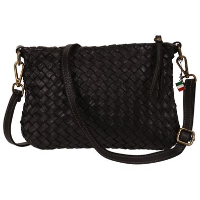 Florence Leder Tasche Damen Umhängetasche schwarz 27x3x20cm inklusive OTF859S1