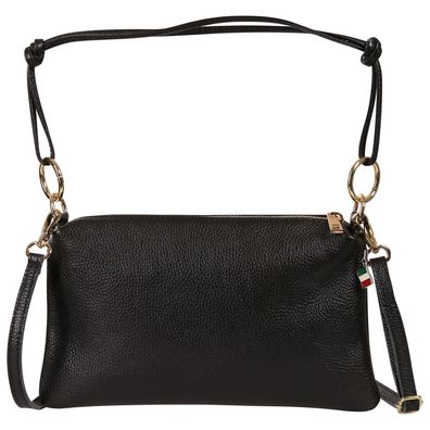 Florence Leder Tasche Damen Umhängetasche schwarz 28x2x17cm inklusive OTF861S1
