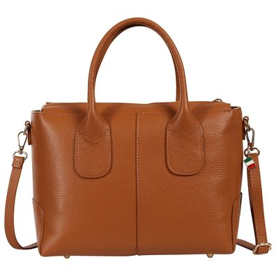 Florence Leder Tasche Damen Umhängetasche Handtasche braun tan OTF864C5