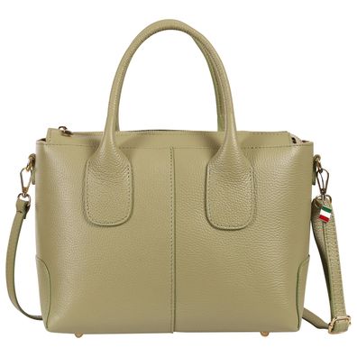 Florence Leder Tasche Damen Umhängetasche Handtasche hellgrün OTF864L4