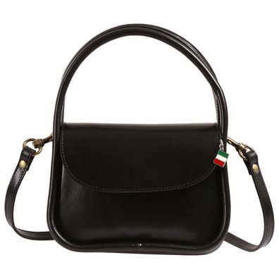 Florence Leder Tasche Damen Handtasche schwarz 20x8x14cm inklusive OTF877S1