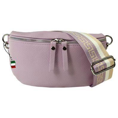 Florence Echtleder Damen Gürteltasche hell voilett Bauchtasche OTM808P
