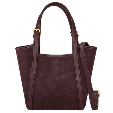 Florence Damen Schultertasche Wildleder Tasche bordeaux OTM816D5
