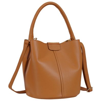 Toscanto Damen Umhängetasche Leder Tasche braun tan OTT169SC4