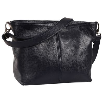 Toscanto Damen Schultertasche Umhängetasche Leder Tasche dunkelblau OTT829SB