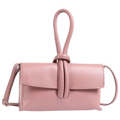 Toscanto Damen Abendtasche Umhängetasche Leder Tasche rosa OTT834AA