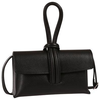 Toscanto Damen Abendtasche Umhängetasche Leder Tasche schwarz OTT834AS