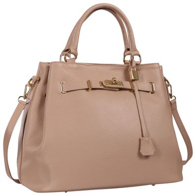 Toscanto Damen Handtasche Leder Tasche rosa OTT853HA1