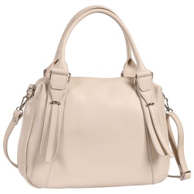 Toscanto Damen Umhängetasche Leder Tasche beige OTT855UI2
