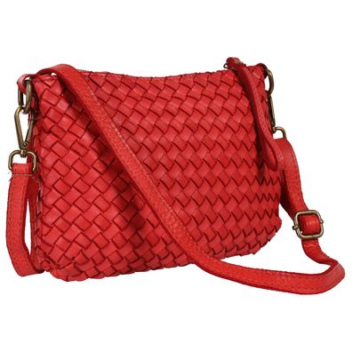 Toscanto Damen Umhängetasche Leder Tasche rot OTT859UR3