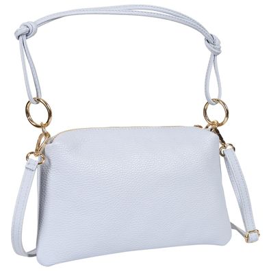 Toscanto Damen Umhängetasche Leder Tasche hellblau OTT861UH2