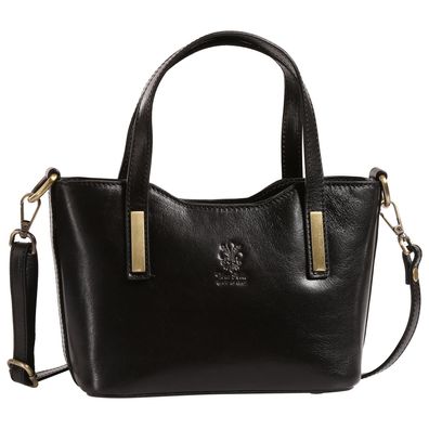 Toscanto Damen Handtasche Leder Tasche schwarz OTT876HS1