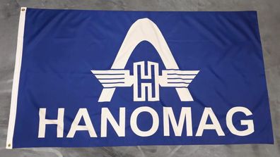 Fahne Flagge Hanomag Trecker Traktor Schlepper - 150 x 250 cm