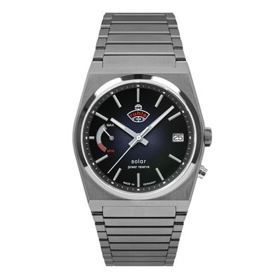 Ruhla Solar Uhr 4640M-3 Space Control, Datum, 40mm, Akkustandanzeige